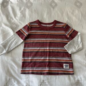 OshKosh B'gosh Red and Orange Striped Tee